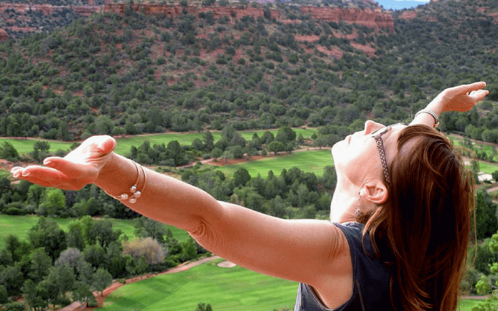 Power Meditating Sedona Vortex